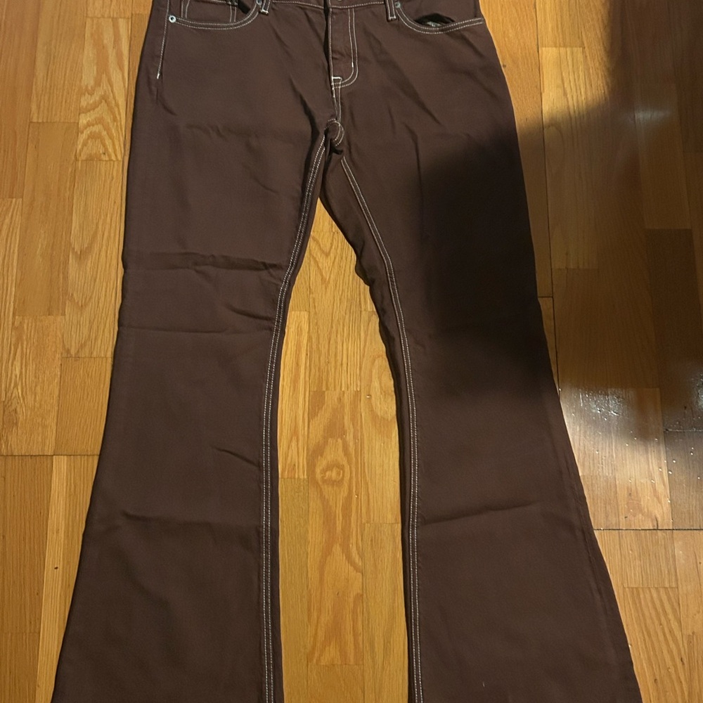 Aeropostale Women's Chocolate Flare Jeans